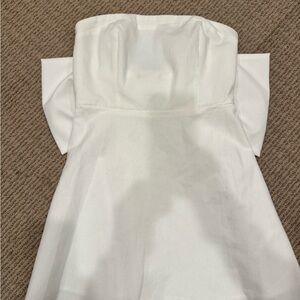 Altar'd State Cream Strapless Dress